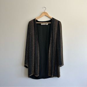 Oleg Cassini Gold beaded jacket